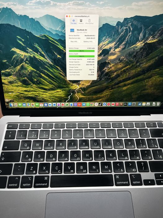 MacBook Air 2020 i5 8/512 Neverlock