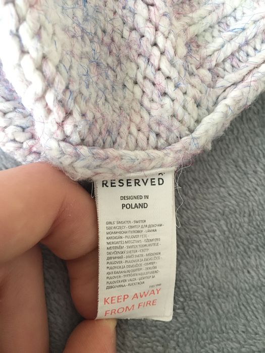 Sweter 146 Reserved dla dziewczynki