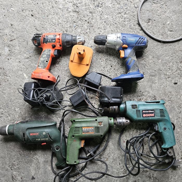 Wkrętarka wiertarka Bosch Black Decker i inne