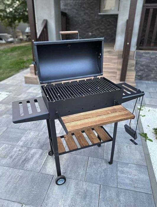 НОВИНКА / Мангал з кришкою метал 4 мм на 8 шампурів ПОСИЛЕНИЙ