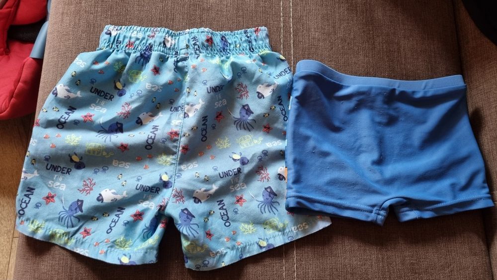 2x kąpielówki dla chłopca, dziecięce niemowlęce, rozmiar 80