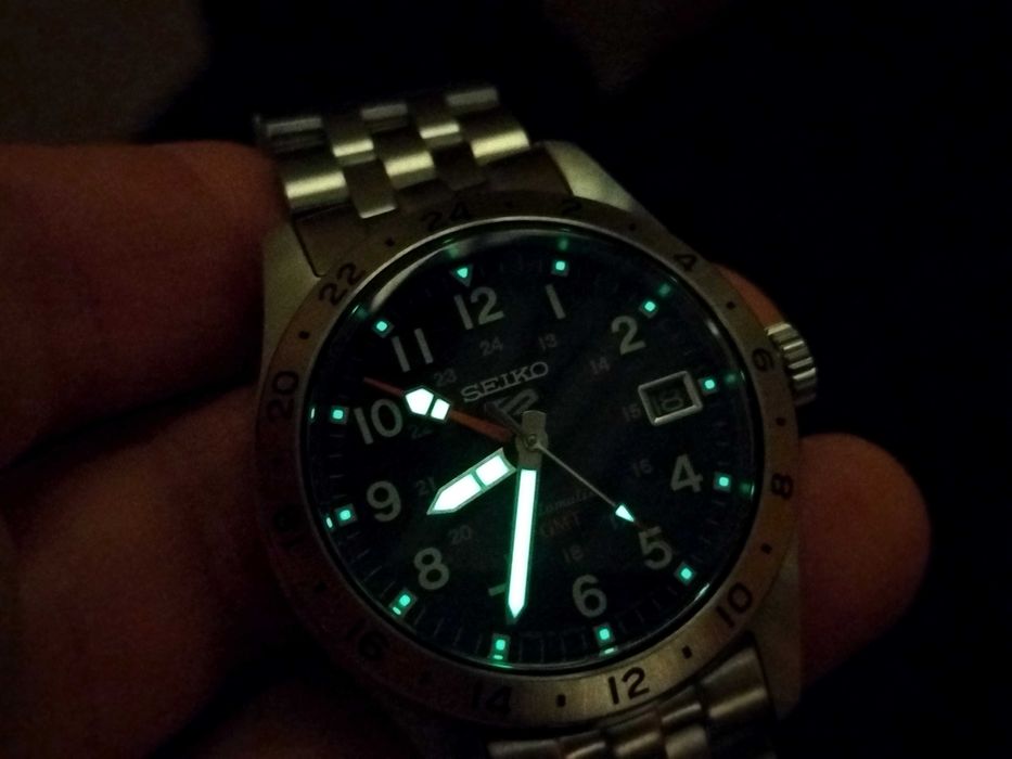 б.в. Seiko 5 SSK023 GMT Made in Japan механіка 4R34 наручний годинник