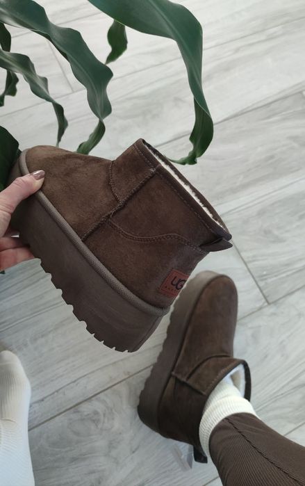 Botki śniegowce buty typu emu UGG NOWE 40 czekoladowe ocieplane