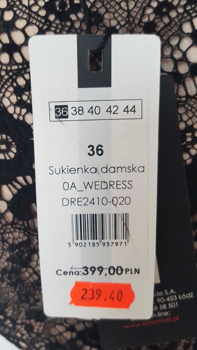 Nowa sukienka koronka Monnari guess taranko 36 38