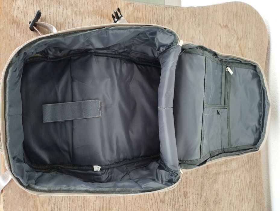 Plecak bagaż podróży do samolotu Nowy jasna oliwka beż