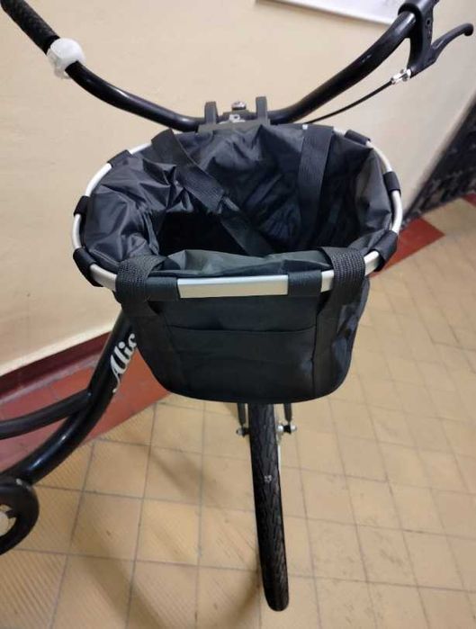 Kosz rowerowy na kierownicę zakupy piknik wodoodporny składany dla psa