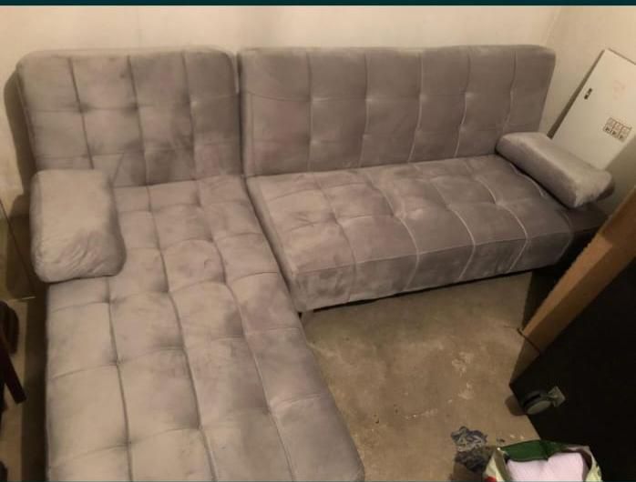 Sofá cama com chaise longue direito e esquerdo