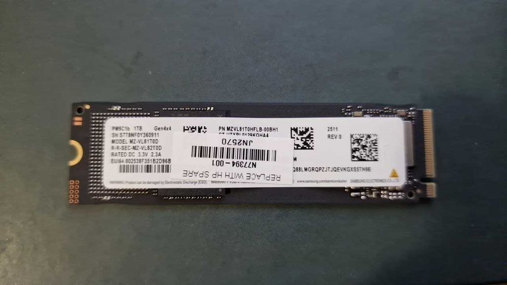 SSD Samsung 1TB NVMe M.2 2280