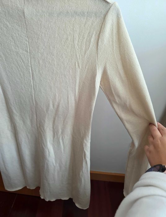 Stradivarius | Vestido creme, tamanho S