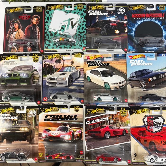 Машинка Premium Hot Wheels 1991 BMW M5 E34 Fast & Furious HNW46/HKD28 хот вілс БМВ М5 Е34 Форсаж преміум машинки хот вілс