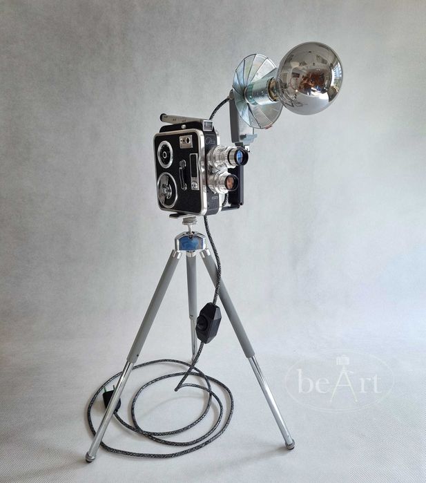 Piękna retro LAMPA z aparatu MEOPTA 8IIA vintage