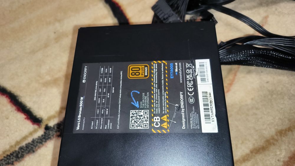 Срочно 600 W Endorfy Bronze  блок живлення бп ігровий питания