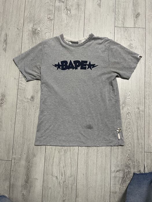 двухстороняя футболка bape