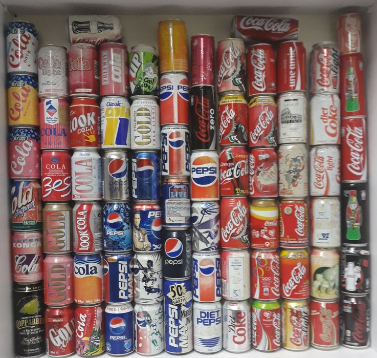 Latas -Lotes de latas colecção de cerveja e "soft drinks"