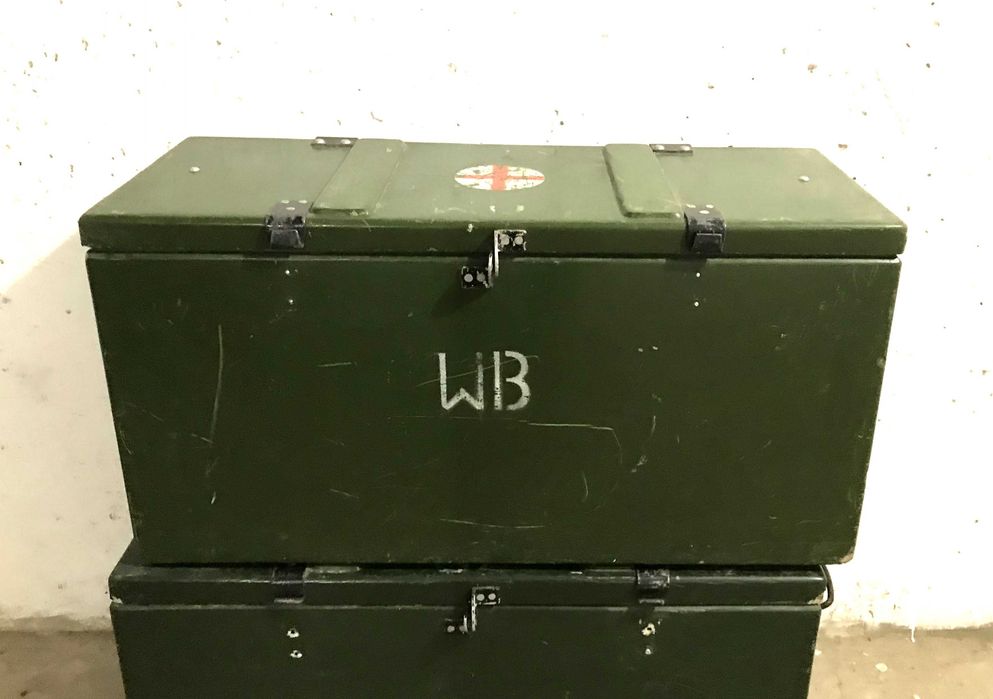 Wojskowa Skrzynia Medyczna kontener transportowy.