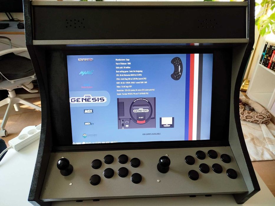 Arcade Bartop -  Raspberry pi 4 22" HD screen