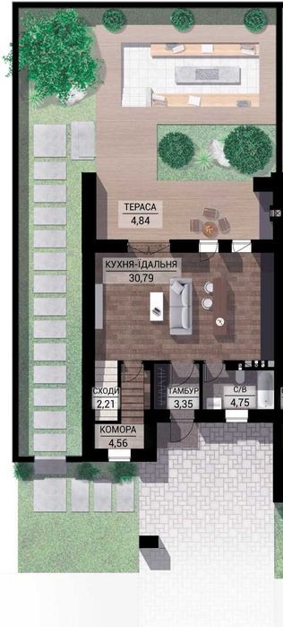 Таунхаус 120 м2 Хай-Тек| Family Park|Всі центральні комунікації|Буча - Вид 5
