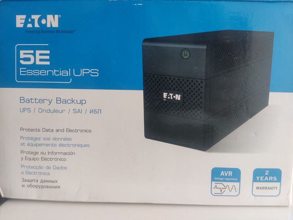 UPS Eaton 5E 650VA / 360W DIN – Como Nova / Pouco Uso