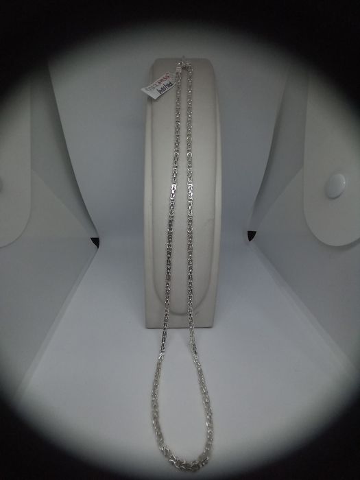 Srebrny łańcuszek splot królewski,  próba 925, długość 55 cm