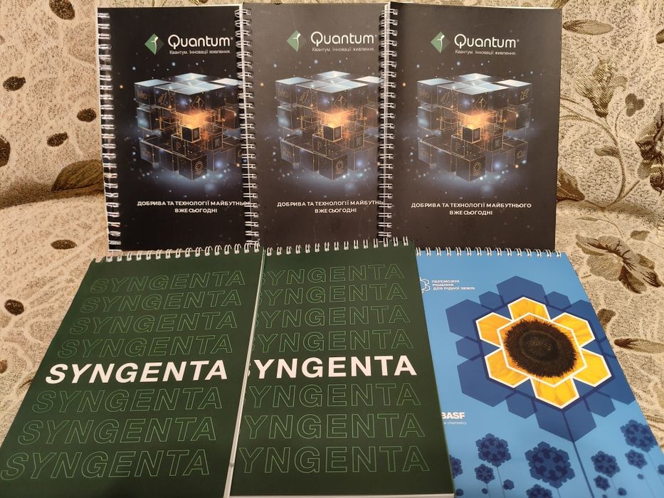 Блокноти на пружині, 40 аркушів. А-5.Нові