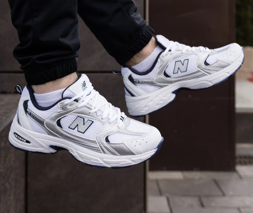 Підліткові Чоловічі Стильні кросівки на Літо весну білі New balance