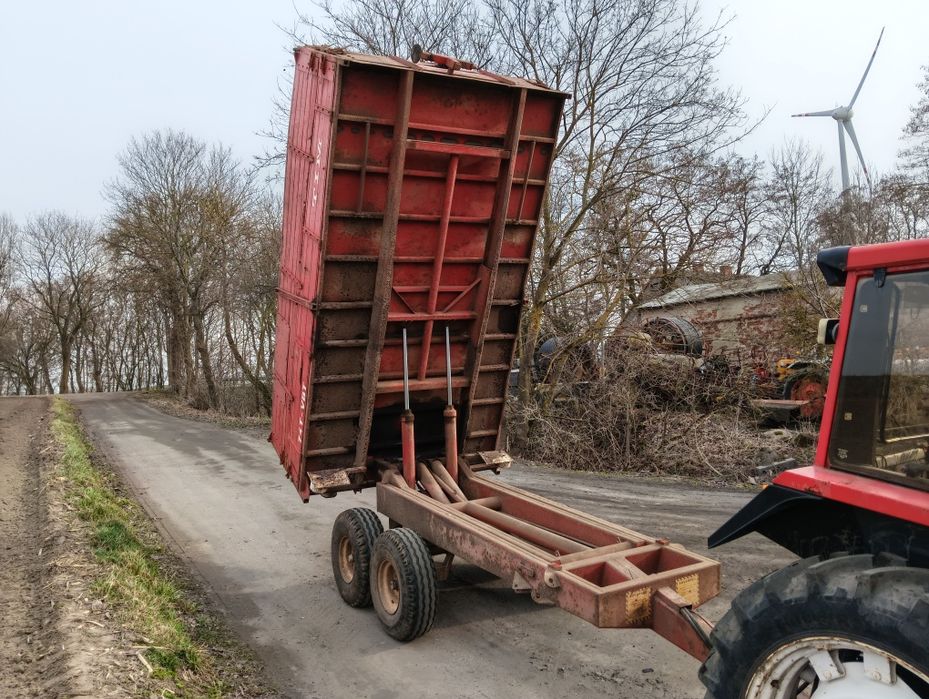 Przyczepa na tandemie TIM 7.4t wysoki wywrot