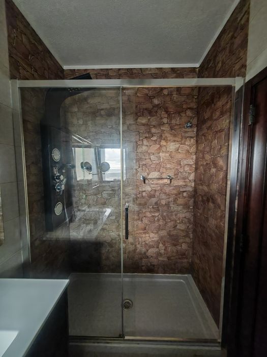 Base duche + Resguardo Portas Vidro + Coluna duche