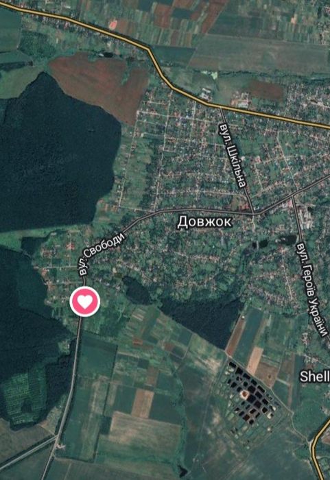 Земельна ділянка під забудову 15 с. с.Довжок 1 лінія до дороги