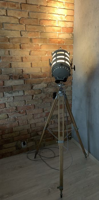 Lampa podlogowa PRL  Loft Vintage Glamour Boho Retro