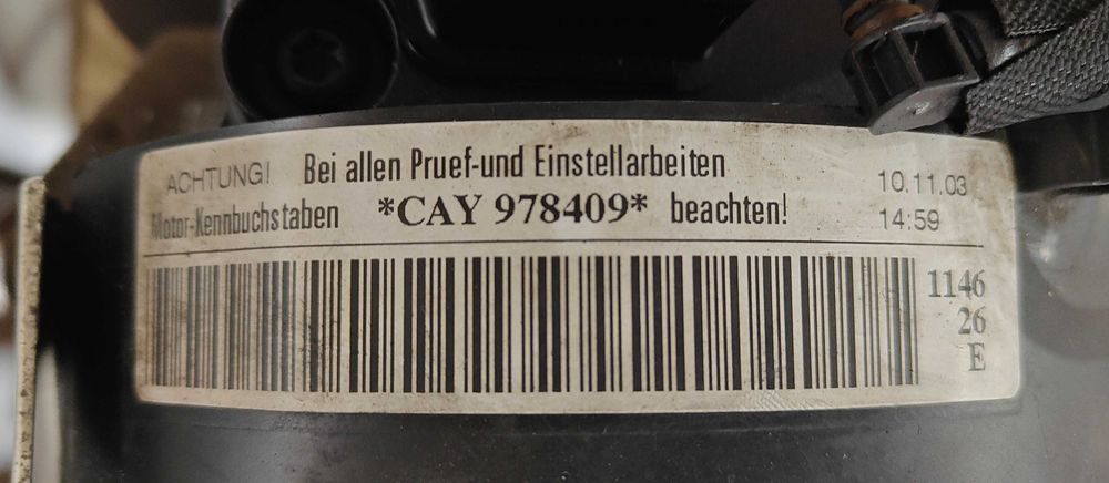 MOTOR COMPLETO VAG VW Golf 6 Audi Seat Leon Skoda 1.6 TDi 105cv CAYC