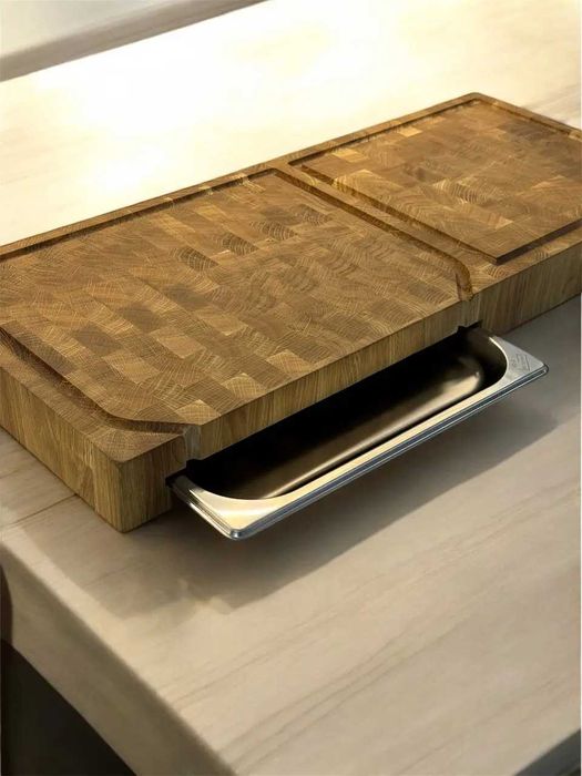 Дошка обробна торцева подвійна з піддоном Gorillas BBQ DS56