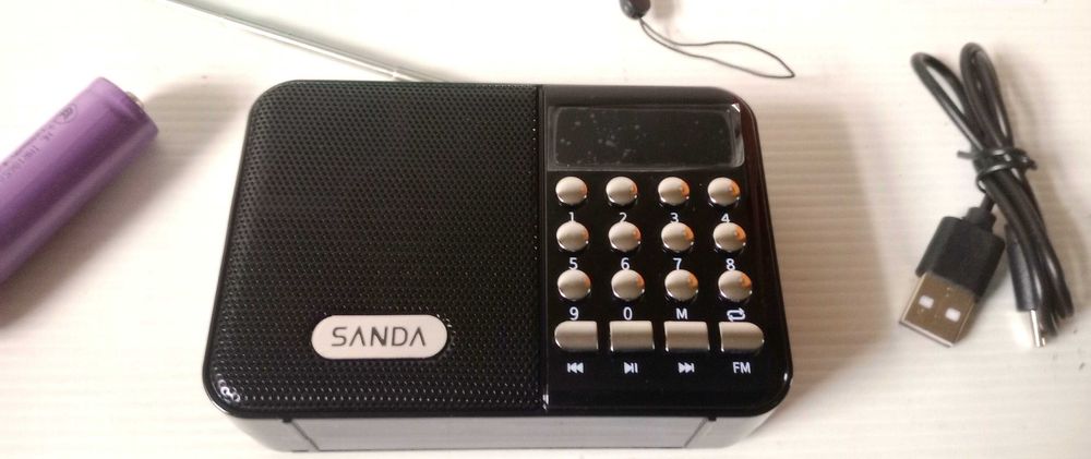 Mini rádio FM portátil Bluetooth, Mp3, usb, MicroSd