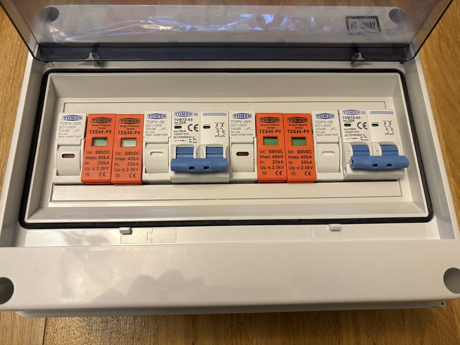 Захист СЕС на 2 стрінга у щитку 500/600/800/1000v