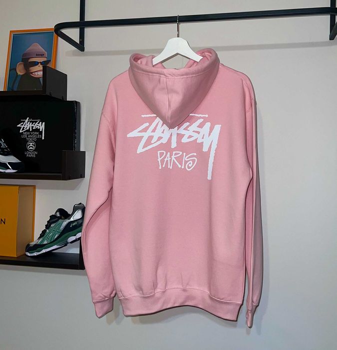 Худі Stussy Paris (рожевого кольору)