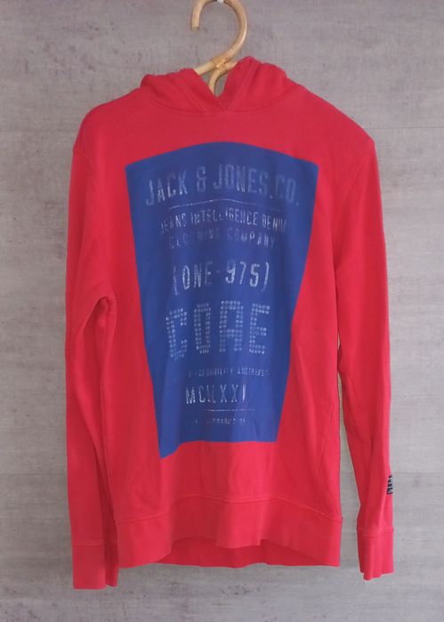 Czerwona bluza Jack&Jones CORE, rozmiar L, stan dobry +