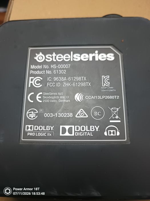 Transceiver SteelSeries HS-000014TX i HS- 00007 – Wysoka jakość dźwięk