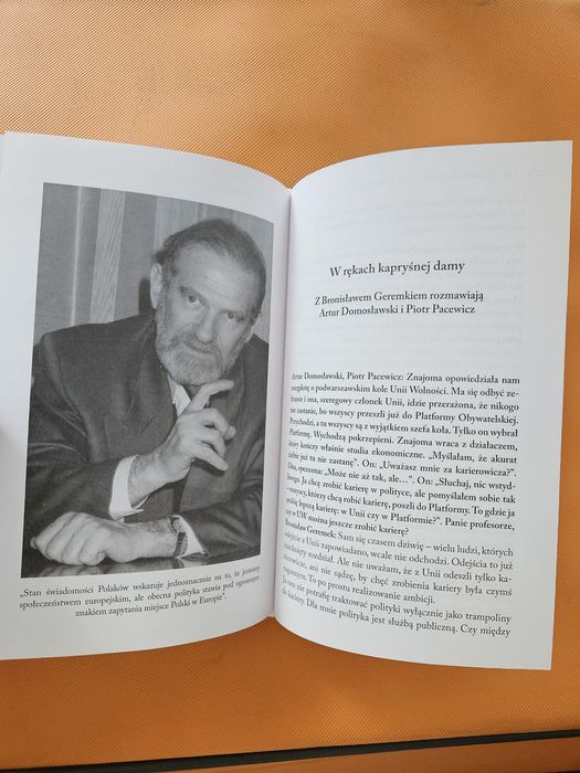 Bronisław Geremek Rozmowy polskie 1988...