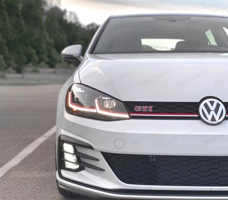 PÁRA-CHOQUES FRONTAL VOLKSWAGEN VW GOLF 7.5 17-20 LOOK GTI PDC + NEVOEIROS