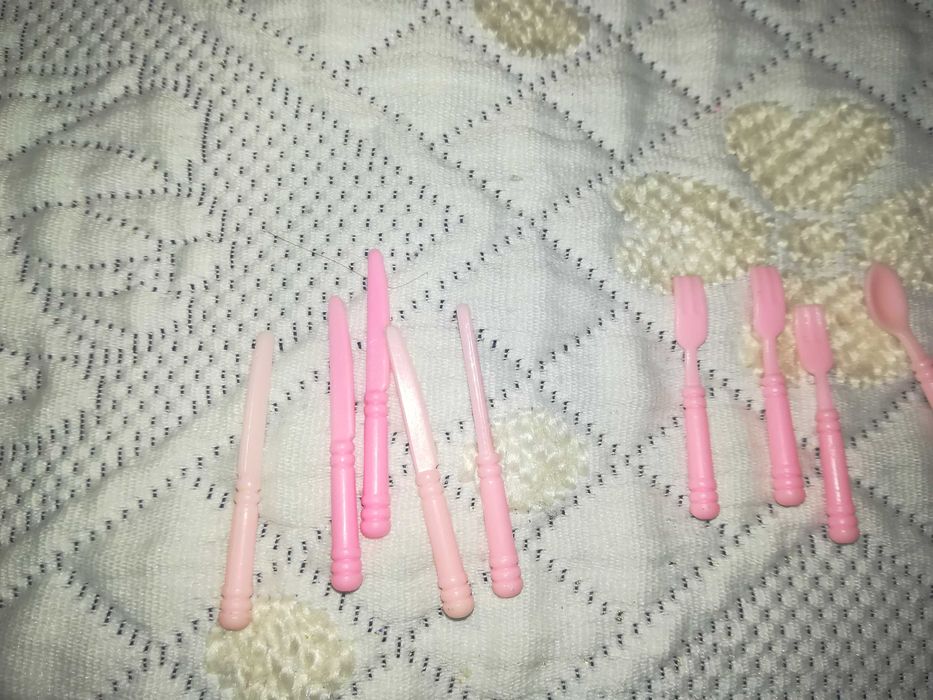 Talheres para Boneca Barbie