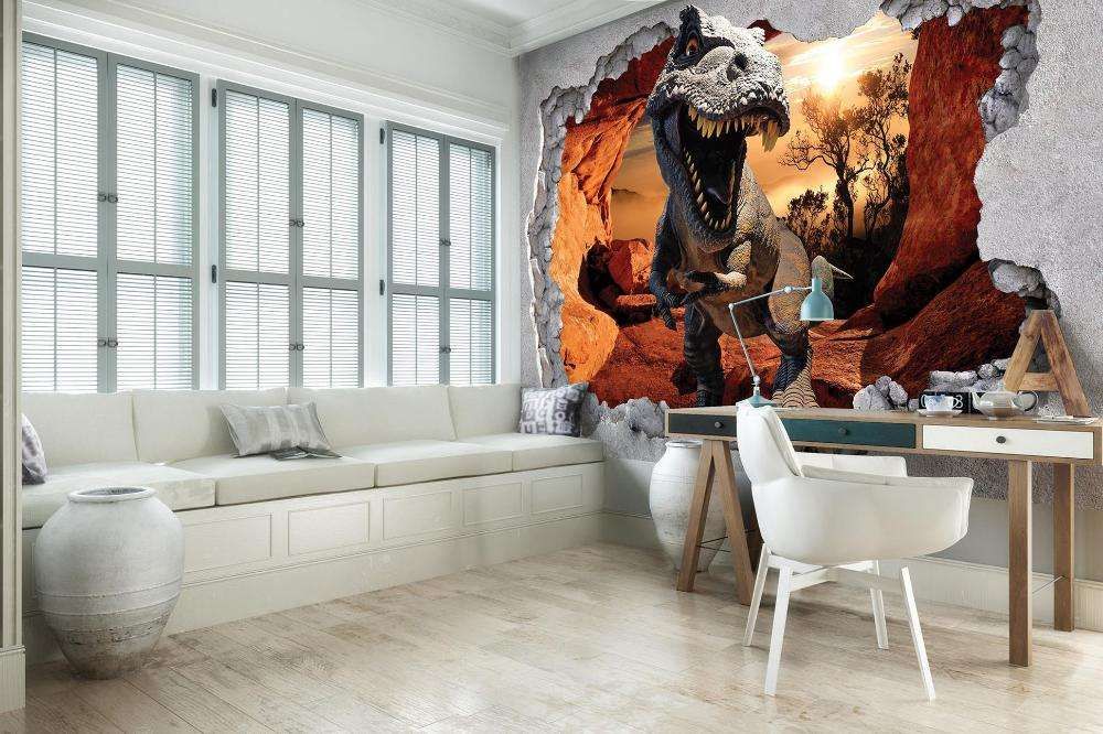 Tapeta, fototapeta : Dinozaury 3D. Różne rozmiary