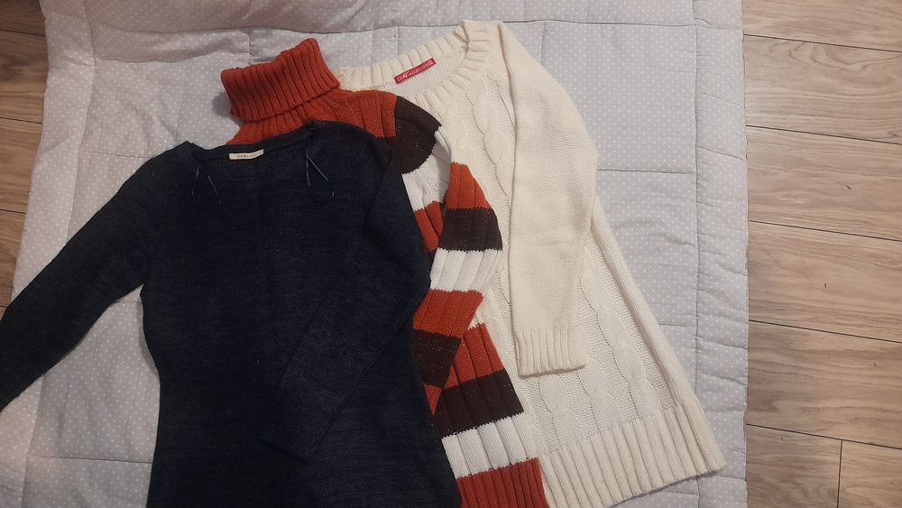 Zestaw 2 swetrów damskich L 40 stan bdb