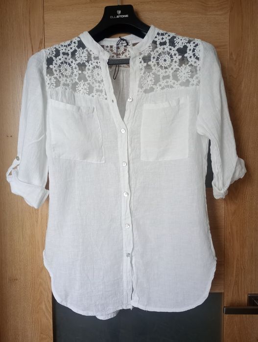 Damska Bluzka len tunika M /L