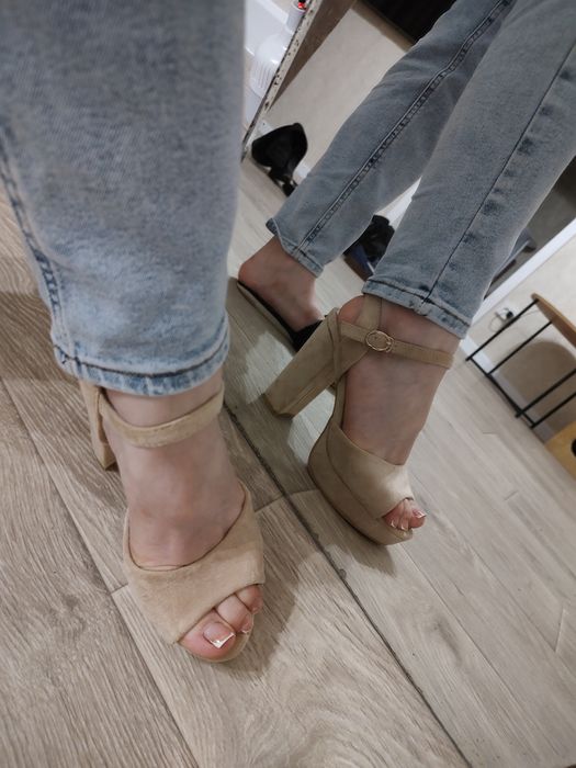 Босоніжки еко замш