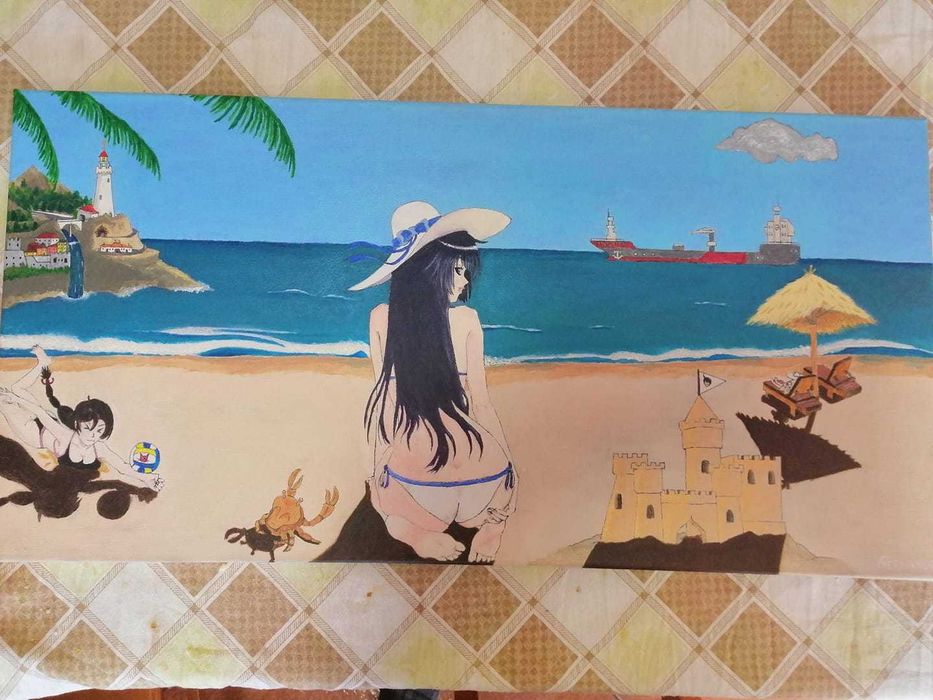Um dia na praia em boa companhia