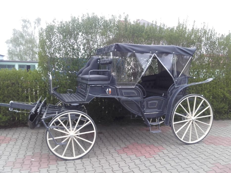 Powóz konny bryczka kutschen Vis a Vis 1 buda