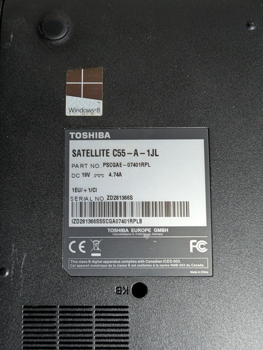 Laptop Toshiba Satellite C55-A-1JL | Bateria GreenCell| i3 | 4GB RAM | 15,6"