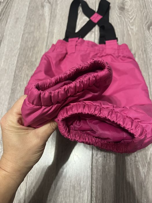 Лижні штани для дівчинки. Напівкомбінезон . 1-2 роки