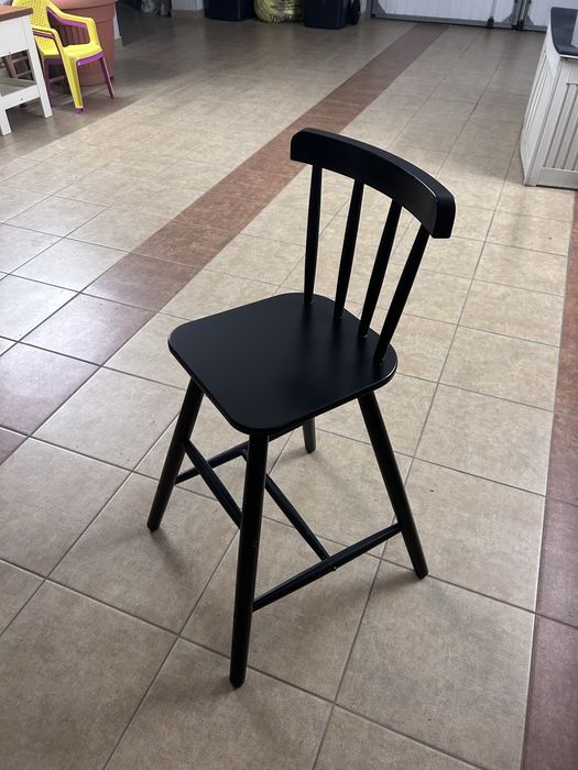IKEA AGAM Krzesło dziecięce czarne