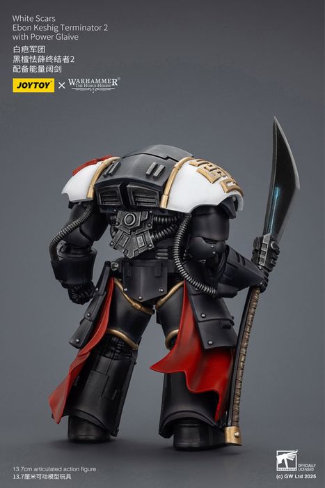 Фігурка warhammer40k JoyToy White Scars Ebon Keshig Terminator 2 with Power Glaive 1/18
