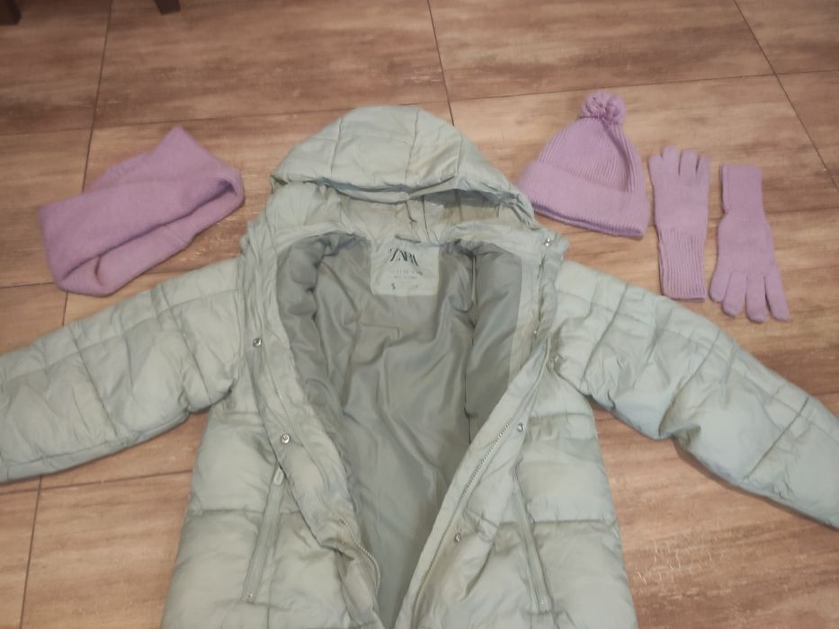 ZARA Kurtka płaszcz dla dziewczynki na zimę